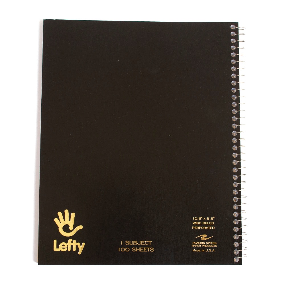 Roaring Spring, Wide Ruled, Left-Hand, Spiral, Notebook